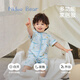 Nido Bear summer new baby jumpsuit gauze baby crawling clothes newborn short-sleeved bamboo fiber forest deer 66cm