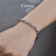 GsunG platinum PT950 men's bracelet is stylish and fashionable, new glossy cross women's invisible buckle chain, customized depository shot, single shot is invalid and will not be shipped.