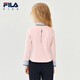 FILA children's clothing long-sleeved T-shirt 2025 winter new style girls and children loose sports POLO shirt hazy pink-LP 105