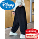 Disney children's clothing boys' velvet pants new style all-in-one velvet autumn and winter style winter boys' thickened denim big children's trendy new year cotton coat style black velvet thickened version 120 cm