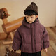Yantaijia Boys' 90 White Duck Down Jacket Winter New Children's Thickened Jacket Baby Warm Winter Top Purple 90 Filling Capacity 65g