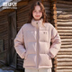 Flying in the Snow Down Jacket for Women, Stand Collar Short Style, Winter Versatile, Tall and Slim Bread Jacket for Men, Cold Warm Jacket