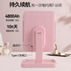 Cosmetic mirror LED mirror portable desktop three-fold detachable high-definition Internet celebrity college dormitory desktop beauty bedroom dressing mirror March 8th Girl Goddess Day gift long battery life white