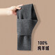 Small scarf men's new 2024 winter warm neck protection short couple wool scarf navy blue