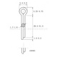 Ji Litian GB91 galvanized split pin hairpin pin latch pin U-shaped pin M1m1.5m2m3m4m5m6m8m10m12 M2*16