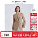 Langzi Italian design high-end professional temperament fashion suit jacket for women winter new style rose gold 3 2XL