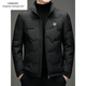 Emporio Armani EA7 Armani winter new men's down jacket for young and middle-aged people casual short stand-up collar thickened white duck down warm down black L 175