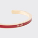 PRADA/Prada Gift Women's Metal Bracelet Fire Engine Red/Gold S