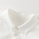 DAVE&BELLA 2026 Spring New Boys' Shirts Pure Cotton Children's White Shirts Fashionable Boys' Tops Children's Bottoming Shirts White Ready in Stock 80 cm (Recommended Height 73-80cm)