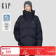 Gap Women's 2025 Autumn New Printed Logo and High Stand Collar Down Jacket Warm and Loose 793732