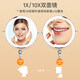 Smart makeup mirror rechargeable desktop double-sided LED magnifying mirror with light folding desktop mirror makeup mirror beauty mirror 8 inches - chrome color - 5 times magnification - ordinary model_cannot be folded