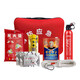 Flame Warrior household fire escape emergency kit water-based fire extinguisher fire extinguisher 9-piece fire blanket smoke mask self-rescue set escape bag combination nine-piece set dry dry powder style