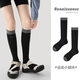 JCZS Running Pressure Socks Vein Calf Varicose Women's Compression Socks Fitness Jumping Rope Socks Pregnant Women's Aircraft Socks S0038 Black