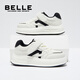 Belle Children's Shoes Children's Shoes Girls' Sports Shoes 26 Spring and Autumn New Campus White Shoes Boys and Children's Casual Shoes Black 27 (Recommended Foot Length 162-168mm)