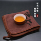 Shantou Lincun tea towel absorbent tea set towel tea tablecloth cotton and linen Zen tea table cloth tea set accessories home hospitality preferred quality 25*25cm brown 3 pieces
