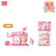 Smart Creative Sanrio Family Series Peripheral Street Scene Ornaments Mini Shop Children and Girls Stacking Play House Toys Birthday Gift Melody SR4565