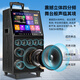 Xianfei square dance audio with display screen outdoor audio karaoke all-in-one machine trolley speaker mobile bluetooth home ktv audio set karaoke machine network touch pad + dual wireless microphones