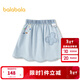 BALABALA Shopping mall same style BALABALA children's clothing children's short skirt girls 2026 new spring and autumn pure cotton embroidered skirt denim light blue 88101 90