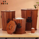 ZFEN Light luxury high-end ebony high-end solid wood rice bucket household insect-proof and moisture-proof sealed rice tank kitchen rice storage small size 10/Jin Jin equals 0.5 kg +/meter cup