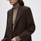 Langzi same style as the show Gaozhi series old money style high-end wool suit/skirt/shirt/trousers dark coffee color M