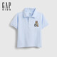 GAP Boys 2026 Spring New Cotton Bear Embroidered Short-Sleeved POLO Shirt Children's Clothing US Version 871980