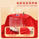 Jeanswest parent-child clothing for a family of four, winter clothing, short-sleeved T-shirts for the year of birth, family portrait, red New Year's greetings clothes, New Year limited short-sleeved 02 100 Recommended weight 25-30 Jin Jin equals 0.5 kg