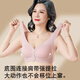 Yalu women's bra for middle-aged and elderly people, seamless, breathable, front-buttoned, beautiful back, anti-sagging, soft, wire-free bra, orchid smoke color 2XL (115-130Jin Jin equals 0.5kg)