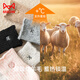 MiiOW wool socks for girls in autumn and winter, children's socks with velvet, thickening and warmth for girls, Korean style bow cashmere mid-calf socks, basic rice gray assembly #光 warm sheep Y wool # 3 pairs, 6-8 years old, L size (recommended foot length 17-19CM, shoe size 26