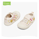 Snaffy children's toddler shoes baby kindergarten indoor shoes spring girls breathable and comfortable casual sneakers Milan white 22