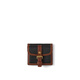 MULBERRY Gift/Roxanne Multi-Card Slot Wallet Card Holder Black and Cognac Brown