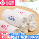 Jialiya baby face towel saliva towel Newborn baby supplies small square towel pure cotton 6-layer gauze towel embroidery style 5 pack one towel multi-purpose