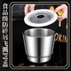 Qiaobo Lai 16 stainless steel garlic pounder medicine grinder stone mortar mash jar mortar garlic mortar 16 stainless steel 316 stainless steel straight 10CM garlic pounder