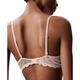 Calvin Klein women's bra push-up seamless lace thin daily sleep underwear sexy half-cover bra Cedar One Size | 32