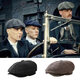 Aoyan Lai Razor Hat Peaky Blinders Beret Men's Octagonal Hat Winter Painter Hat Newsboy Autumn and Winter Woolen Beanie Hat Shelby--Black Elasticity Adjustment M Standard Code (54-58c)