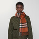 BURBERRY gifts scarves for men and women plaid cashmere scarf brown