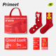 Pami (pami) zodiac year red socks for women, autumn and winter mid-calf socks, 2026 New Year, Year of the Horse, horse gift, red stockings, get rich immediately - pack of 2 pairs, one size fits all (suitable for sizes 36-39)