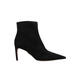 DOLCE & GABBANA women's short boots are breathable, lightweight, comfortable, non-slip, pointed side zippers, stiletto heels, short boots for work, black 40