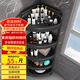 Shunyou bathroom rack bathroom floor-standing toilet tripod wash storage corner rack black four-layer SY-1322