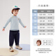 JELLYBABY 2026 spring new product boy T-shirt versatile top spring print solid color simple 6-year-old boy clothes children blue 90