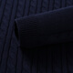 Langdeng men's sweater sweater casual winter classic pullover round neck twist sweater