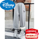 Disney Girls' Velvet Pants Winter New Children's Autumn and Winter Style Thickened Casual Sports Pants Big Children's Lamb Velvet Sweatpants Cotton Jacket Gray 120