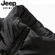 JEEP SPIRIT Down Vest Men's Autumn and Winter 2025 New Style Waistcoat Vest Jacket Casual Warm Vest Thickened Jacket Warm Cotton Vest Blue - Leopard M55 M Recommended 85-100Jin Jin equals 0.5 kg