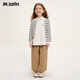 M.Latin Shopping mall same style M.Latin children's shirt 26 spring new style long-sleeved shirt for girls and boys, semi-bleached 130