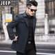 JEEP SPIRIT男士风衣2026新款春秋中长款外套男装夹克薄款上衣商务休闲爸爸装 卡其色 M 170