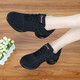 Harroman Spring and Summer Dance Shoes Flying Mesh Square Dance Shoes Women's Dance Shoes Soft Sole Enhanced Jazz Modern Ballroom Dance Shoes 727 Black Secret Net 39