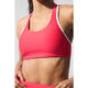 ALO YOGA women's bra push-up support black high-elastic fitness sports bra simple Candy Red/White one size | XXS