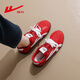 Warrior moral training shoes women's 2026 spring new sneakers women's popular Forrest Gump shoes retro sports students versatile casual shoes red and white 39