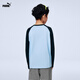 Puma (PUMA) Puma children's clothing 2026 spring new children's long-sleeved T-shirt round neck top trendy and comfortable ocean blue 80101 140
