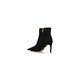 DOLCE & GABBANA women's short boots are breathable, lightweight, comfortable, non-slip, pointed side zippers, stiletto heels, short boots for work, black 40