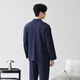 Fenton pajamas men's 7A antibacterial 100% cotton 26 years new men's home wear cardigan Xinjiang cotton solid color breathable